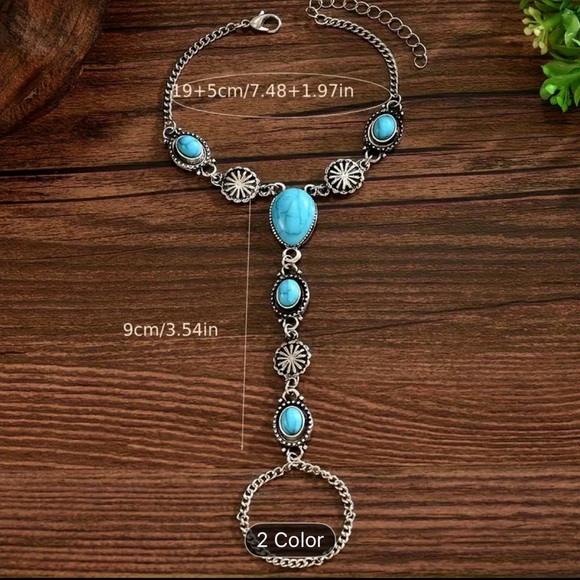 Silver Ring Red Coral and Silver Women's Bracelet - Picture 3 of 3